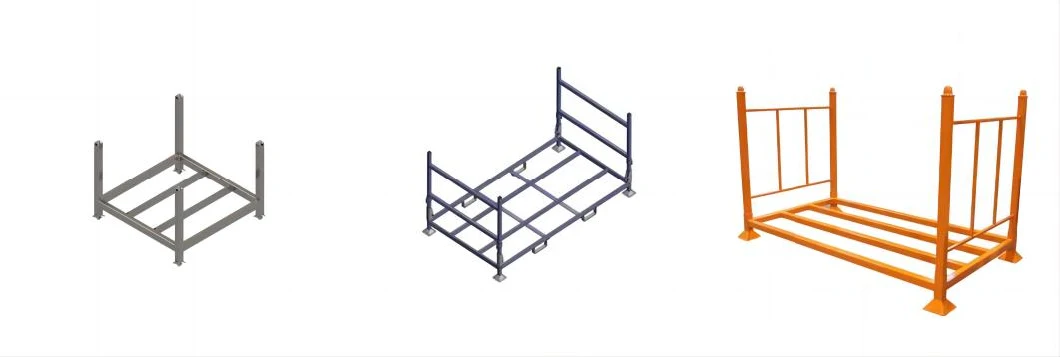 Fully Welded Construction Foldable Handling Stacked Transport Storage Steel Stillages