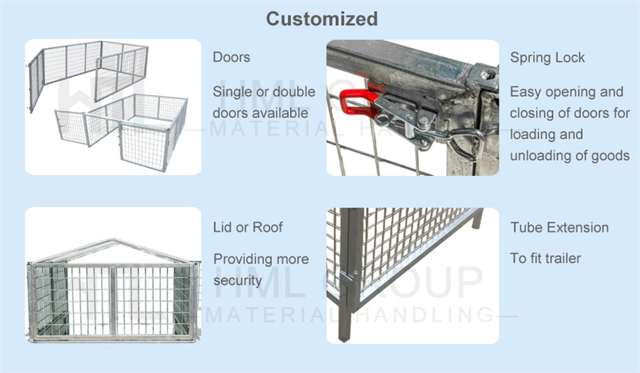 Steel Galvanised 6X4 Trailer Cage 900mm