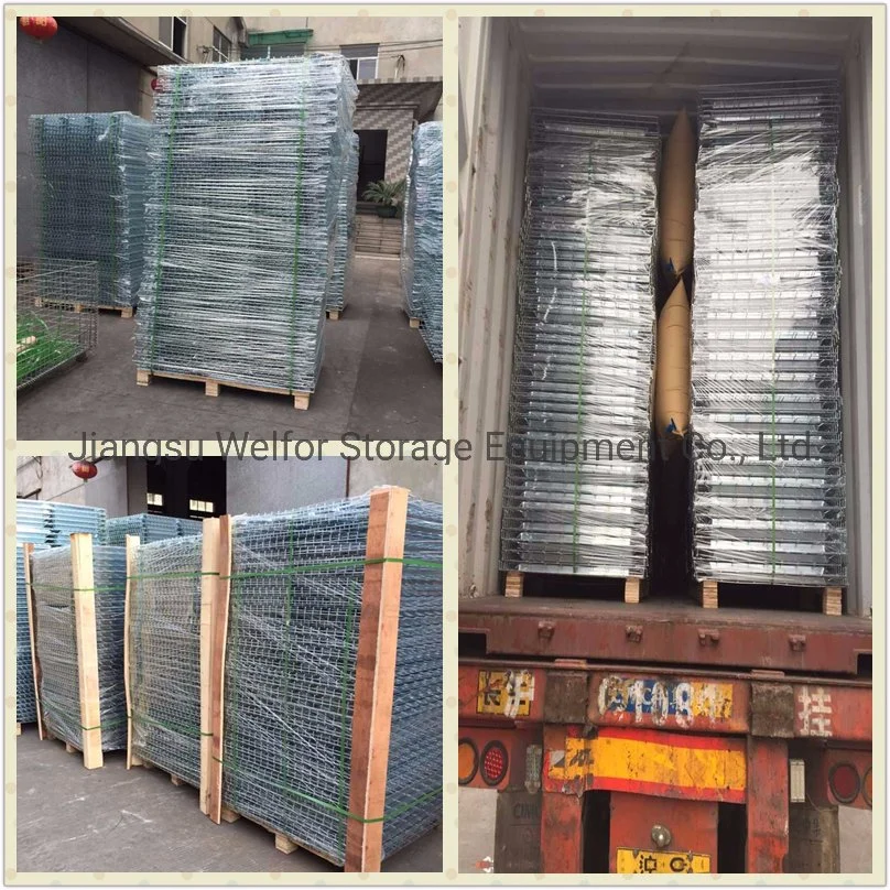 Warehouse Flared Welded Galvanized Steel Metal Storage Wire Mesh Decking for Pallet Racking